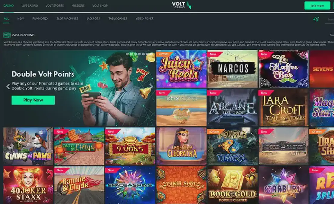 Play games in volt casino