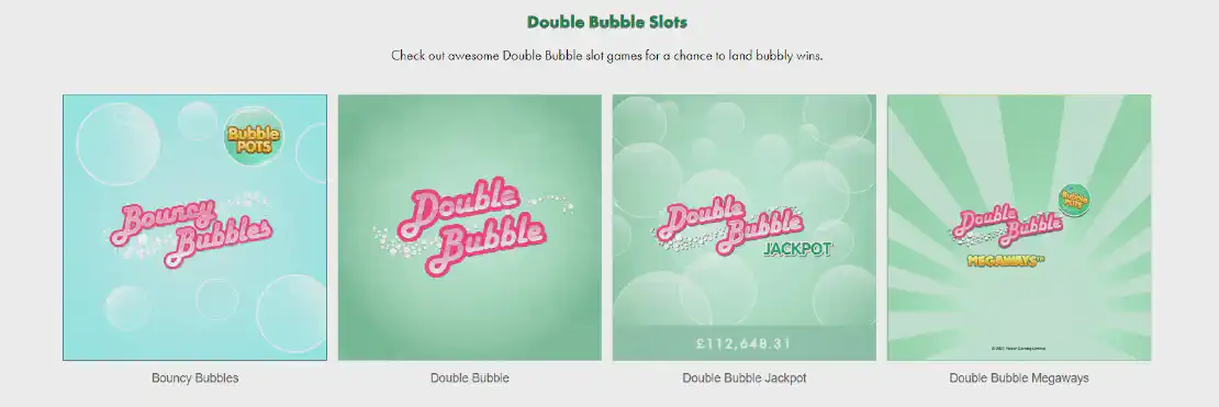 Double Bubble Bingo app