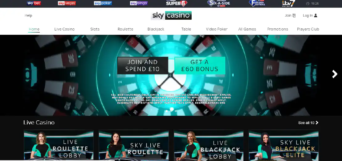 Sky casino online