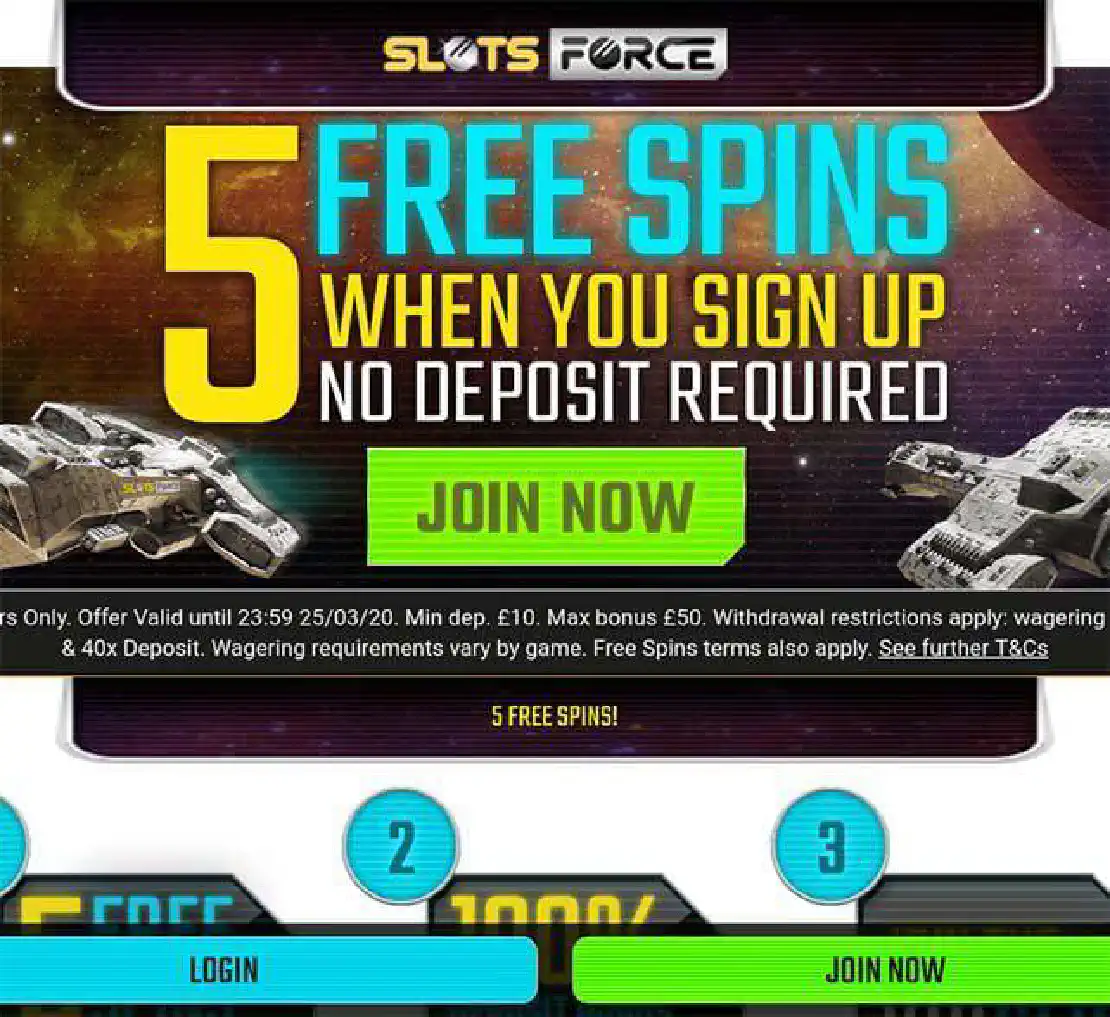 Slots Force casino bonuses