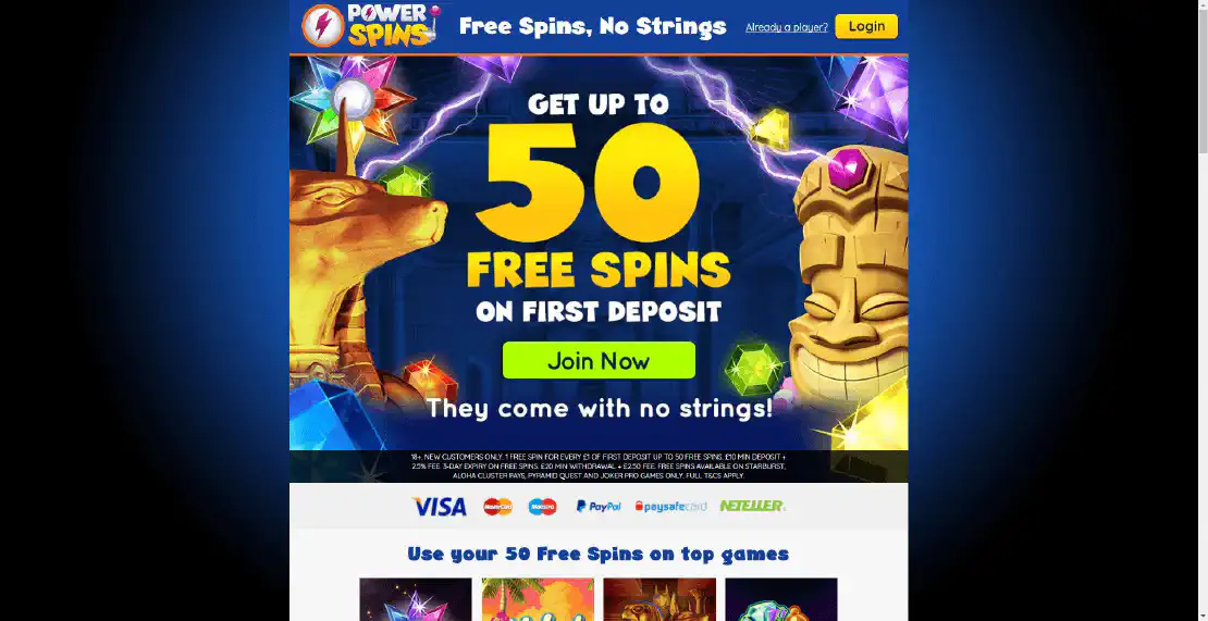 Power Spins Daily freespin