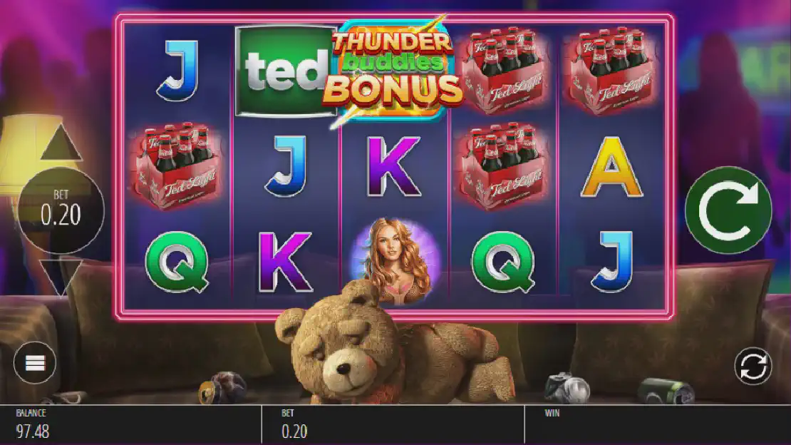 ted slot free spins